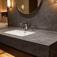 Waterproof Gray Marble Peel And Stick Floor Tile For Bathroom Kitchen, Glossy Self Adhesive Vinyl Floor Plank, Easy Install Removable Wear Resistant For Home Renovation - Grey - View 7