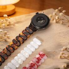 18 mm 20 mm 22 mm Bracelet de montre en résine élastique minimaliste et à la mode, compatible avec Samsung Galaxy Watch7 6 5 4 40 mm 44 mm/6 Classic/4 Classic 43 mm 47 mm, bracelet de montre intelligent léger et respirant pour remplacement. Accessoire de montre élégant pour femme, convient pour un port quotidien - 22mm - Voir 3