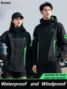 Capa de chuva moderna, impermeável e à prova de vento, unissex, capa de chuva completa, resistente, com faixas refletoras para uso noturno, para homens e mulheres, capa de chuva refletiva, poncho anti-chuva, capa de chuva multifuncional para atividades ao ar livre, ideal para ciclismo, viagens, caminhadas, camping e pesca. - Vários estilos - Ver 18