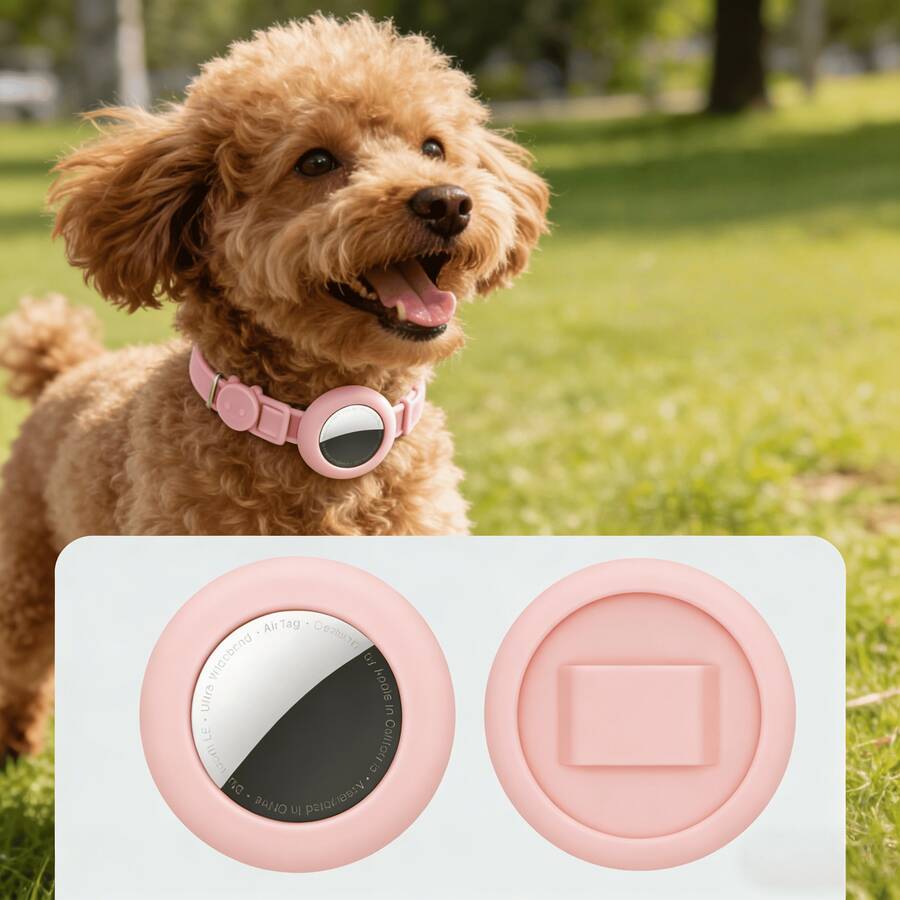 柔軟矽膠 AirTag 貓項圈保護套,相容 Apple AirTag,適用於 0.6 英吋以下的貓/狗項圈,適合小型寵物與幼犬 - 彩色 - 查看 1