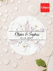 1-120 Miếng Nhãn Dán Đám Cưới Tùy Chỉnh: Nhãn tròn cá nhân hóa. Có thể chỉnh sửa hoàn toàn với văn bản. Những nhãn dán này đều chống thấm nước và chống dầu. - Nhiều màu - Xem 57