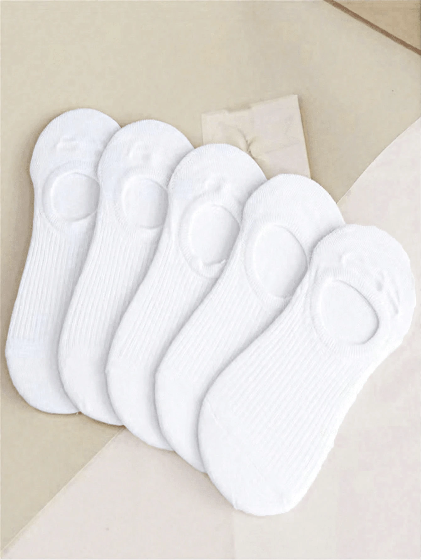 1/5/10 Pairs Women's Striped Breathable Comfortable Invisible Socks - Multicolor - View 1