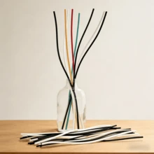Set de 10 piezas/30 piezas de varillas aromáticas de fibra ondulada, acentos decorativos curvos para el hogar, multicolor - 28 cm - Ver 6