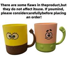 SpongeBob SquarePants And Patrick Star Series Couple Water Bottle, 2-In-1 Cup With Handle, Leak-Proof, Suitable For Office, Camping, Home, School, Can Be Given As Girlfriend, Birthday, Christmas Gifts, Suitable For Travel, Sightseeing, School, Fitness, Multiple Styles, Desktop Water Cup, Daily Use, Suitable For Teacher's Day, Anniversary, Birthday, Women's Gifts - Multicolor - View 8