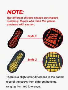 4 Pairs/8 Pairs Women's Silicone Non-Slip Trampoline Socks Suitable For Yoga, Pilates, Indoor Sports, Unisex - Multicolor - View 7