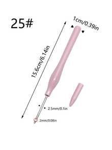 1pc/4pcs Needle Punch Tool Set, 4 Colors (Pink, Green, Blue, Red), 4 Sizes (2.0mm, 2.5mm, 3.0mm, 4.0mm), With Threader, Suitable For Punch Embroidery, Felt Crafts, DIY And Other Handmade Projects - Capped Stamp - View 14