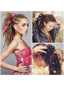 Bộ 14 món kim móc tạo kiểu tóc dreadlock, bao gồm 6 kim móc dreadlock, 2 dụng cụ tạo kiểu tóc, kim móc (0.5mm, 0.75mm), dụng cụ đan móc, kim móc để tết tóc dreadlock (màu xanh dương), bộ dụng cụ tạo kiểu tóc, thích hợp cho lễ hội, tiệc tùng. - Màu xanh lam - Xem 7