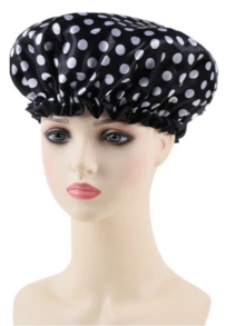 1个可重复使用的弹性防水双层女士浴帽 - 彩色 - 查看 9