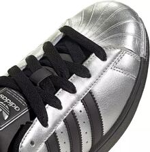 Adidas Women's Superstar II Shoes Silver Met/Core Black/Core Black IH1599 - 銀色 - 查看 2