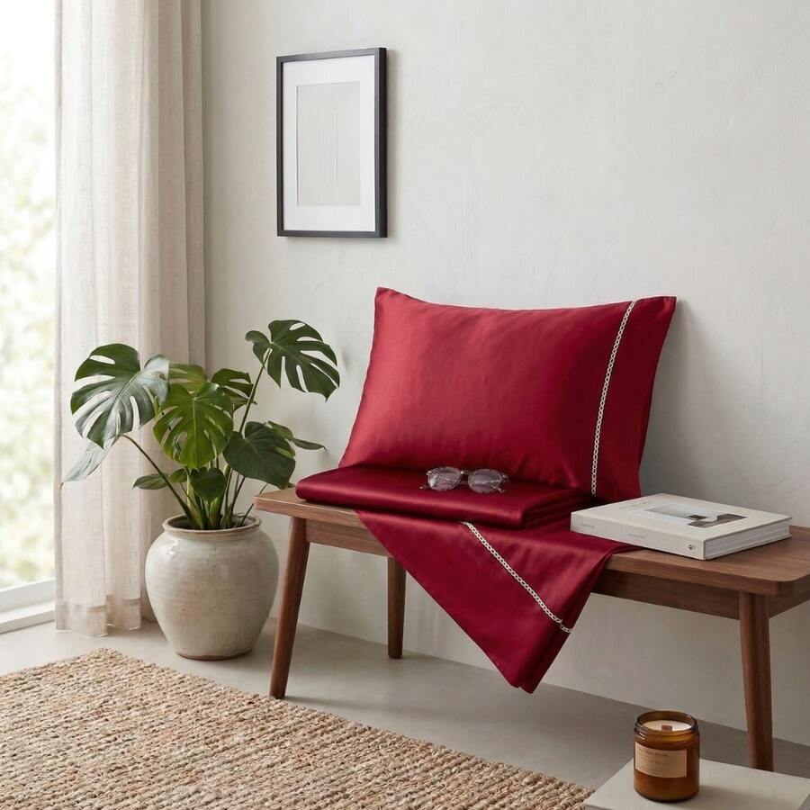 Pillowcases & Shams - Red - View 1