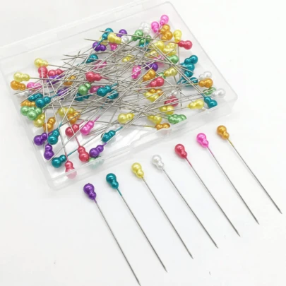 Sewing Needles For Fabric, Pumpkin Shaped Decorative Straight Pins, Colorful Pins For Corsages, Sewing Needles For Fabric Bouquet Crafting And Tailoring
