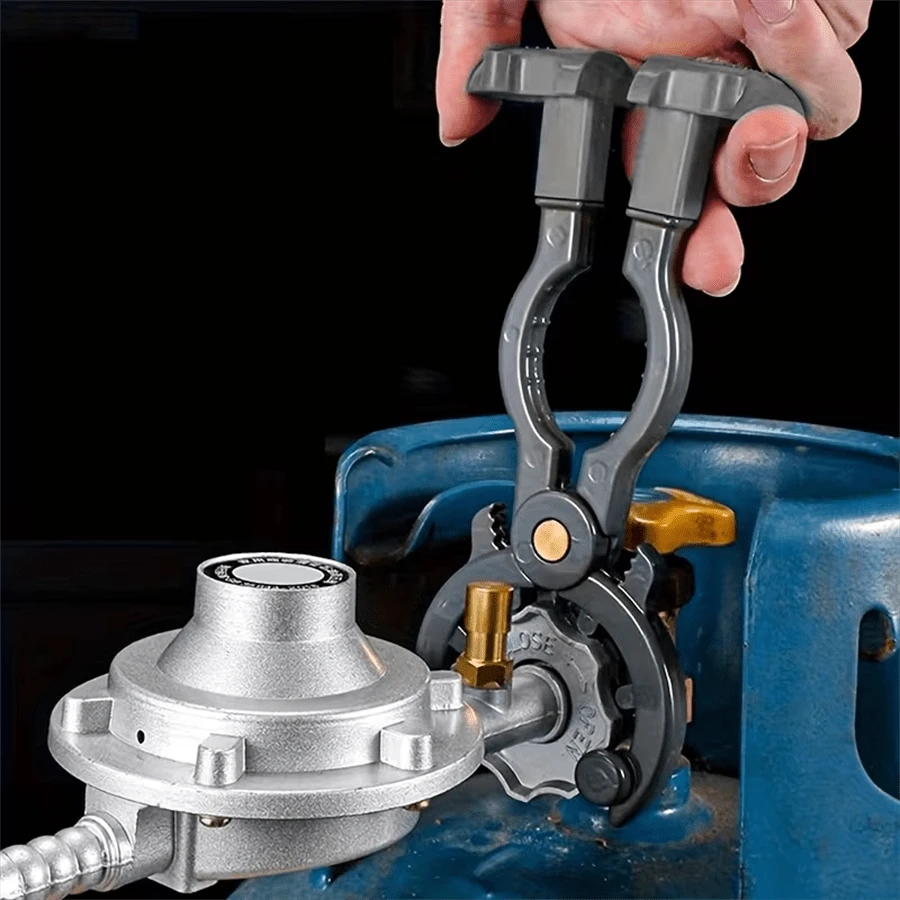 3-In-1 Valve Wrench And Bottle Opener - Adjustable Ratchet Mechanism, Bottle Opener, Tank Valve Adjuster, Comfortable Grip Design, Elegant Tool Appearance, Precise Ratchet Mechanism
