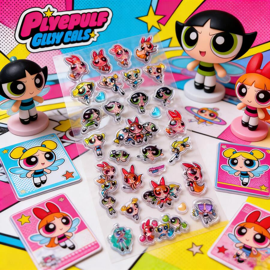 Official Authorized 3D Stickers, Featuring Cute Floral, Bubble And Butterfly Expressions, Suitable For Decorating Diaries, Photos, Phone Cases And Water Bottles, Waterproof And Durable, Classic Childhood Animation Theme Stationery Rewards, Suitable For Students And Children - Multicolor - View 1