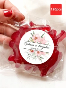 1-120 Miếng Nhãn Dán Đám Cưới Tùy Chỉnh: Nhãn tròn cá nhân hóa. Có thể chỉnh sửa hoàn toàn với văn bản. Những nhãn dán này đều chống thấm nước và chống dầu. - Nhiều màu - Xem 53