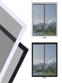 四季通用防蚊窗纱，窗户防虫帘。无需打孔。自带背胶。易于拆卸和清洁。设计优雅简约，增强通风效果。手工制作。 - 自黏紗窗 - 查看 2