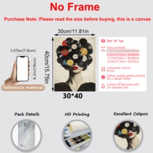 1 Stück, modisches Vintage Leinwandgemälde - moderner dekorativer Stil, Geschenk für Musikliebhaber, Record Lady, eine elegante Frau und bunte Vinylplatten in Harmonie. Dieses hochwertige bedruckte Poster ist perfekt zum Dekorieren von Wohnzimmer, Schlafzimmer, Büro oder Küche, eine ideale Wahl für Musikliebhaber und Vintage-Ästhetik-Enthusiasten. Gerahmtes Kunstwerk, Wanddekoration, Leinwandposter (Rahmungsservice verfügbar) - Abstrakte Vinyl-Schallplatte - Übersicht 13
