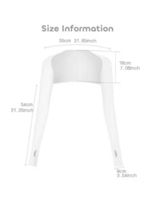 1 pieza Mangas protectoras para ciclismo, versátiles mangas finas, sin costuras y transpirables de seda de hielo para protección UV para mujeres - Multicolor - Ver 5