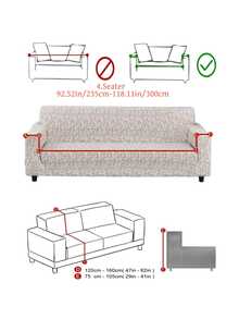 1 tấm vải lụa sữa chống trượt, co giãn, trang trí cho ghế sofa, phù hợp với ghế sofa 1/2/3/4 chỗ ngồi, chống thú cưng, chống bụi, in họa tiết chấm bi tối giản, đa năng cho mùa xuân, hè, thu, đông. - Nhiều màu - Xem 16