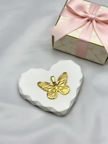 30件套混合镀金吊坠套装，时尚不锈钢心形、花朵、蝴蝶、海洋风格吊坠，可用于DIY项链、手链、耳环等首饰制作。 - 金色 - 查看 17