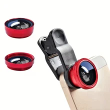 Bộ ống kính máy ảnh kẹp đa năng 3 trong 1 cho điện thoại thông minh, bao gồm ống kính mắt cá, ống kính góc rộng và ống kính macro, lấy nét thủ công, bộ phụ kiện chụp ảnh DSLR cho điện thoại thông minh. - A - Xem 13