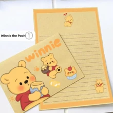 Disney 4张迪士尼小熊维尼贺卡 | 礼品包装套装 | 生日/婚礼/圣诞节 | 卡通文具 | 贺卡 | 学生礼物 - 長方形 - 查看 4