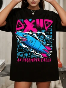 A-As D-December F-Falls Jinx Band Merch 026 Tour Shirt - Black - View 6