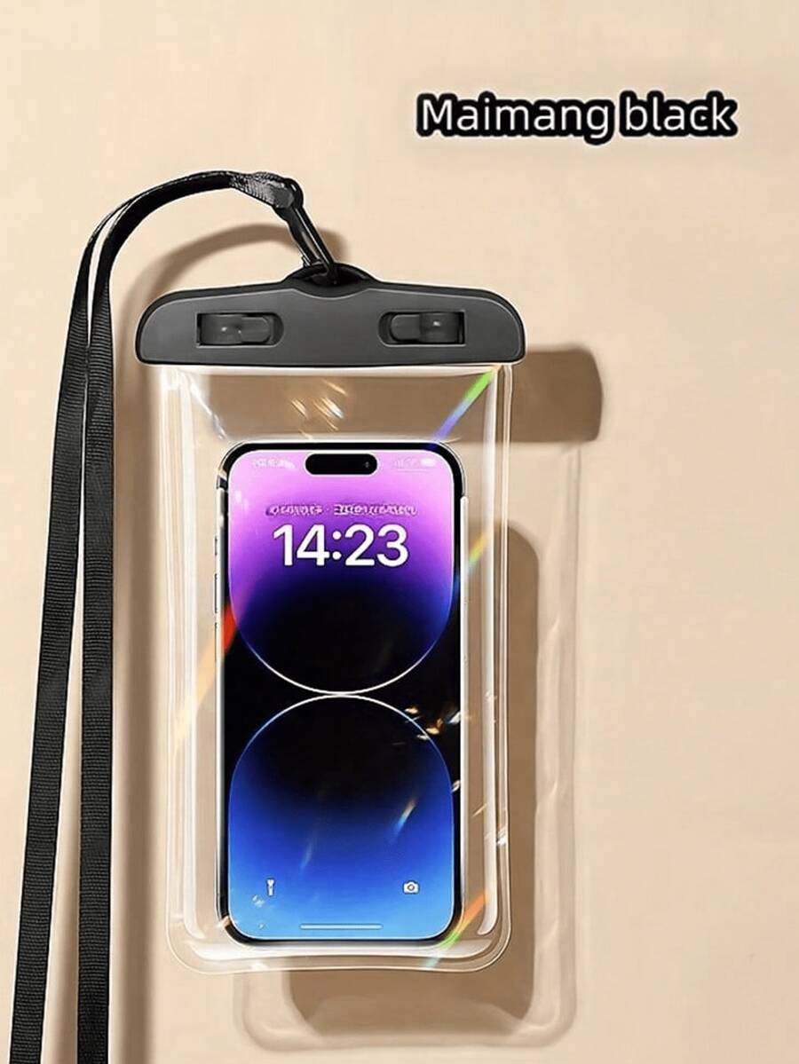 1/2 PCS Waterproof Bag Universal IPX8 Waterproof Phone Pouch Airbag Waterproof Mobile Phone Bag Swimming Underwater Waterproof Phone Case Beach Cellphone Dry Bag For Smartphone(Black+White) Travel Essentials Travel School Back To School School Supplies Holiday Camping Holiday Essentials Vacation Accessories Mini Summer Travel Accessories Travel Must Haves School Accessories Stuff Back To School Supplies - Multicolor - View 1