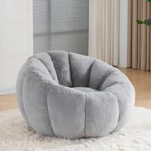 Futons - LIGHT GREY + Velvet + 1 Seat - View 9