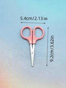 1pc/5pcs/10pcs Mini Safety Scissors, Round-Tip Small Craft Scissors, Sharp Portable Travel Scissors, Finely Crafted High-Quality Design, Suitable For Sewing, Embroidery, Crocheting, Arts & Crafts - Pink Round-tipped Scissors - View 9