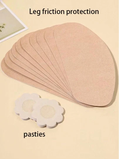 Anti-Friction Invisible Stickers, Suitable For Underwear, Inner Thighs, Body And Other Areas, Multiple Styles Available Including Nipple Covers And Solid Colors, Easily Solve Embarrassing Chafing Issues