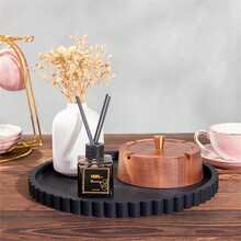1pc Round Storage Tray For Vanity, Countertop Soap Dispenser Tray, Bathroom Silicone Countertop Tray, Jewelry Display Tray For Daily Accessories And Decor - Round - Multicolor - View 6