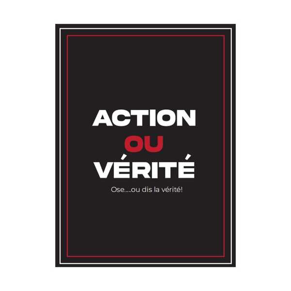 55pcs French Action Or Truth Game Cards, Perfect For Creating Atmosphere At Any Party, Ideal For 21st Birthday, Best Choice For Valentine's Day And Christmas