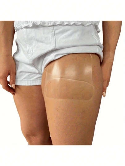 10pcs Fashion Invisible Lift Tape - Waterproof Thigh Chafing Friction Tape, Comfortable Fit, Provides Thigh Support,Invisible Thigh Inner Anti Chafing Stickers,Thigh Inner Anti-Chafing Sticker, Self-Adhesive Wear-Resistant Disposable Body Anti-Friction Pads, Transparent Ultra-Thin Invisible Patch,Thigh Rescue,Chafing Prevention Rubbing Prevention Women, For Women's Inner Thighs And Calves - Invisible Body Tape With Non-Covered Elastic For Comfort And Protection