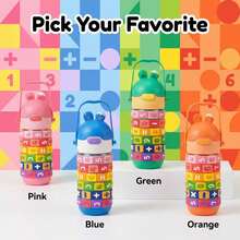 1个430毫升316不锈钢保温水瓶，防漏，带挂绳，适合骑行、背包旅行、办公、车载、学校、聚会、露营、生日、学校活动和假期使用。 - 彩色 - 查看 9