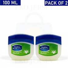 Vaseline Blue Seal Aloe Fresh Pure Petroleum Jelly Skin Care Balm For Dry Skin 100 Ml Pack Of 2 - Nguyên bản - Xem 1