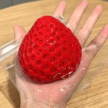 红色草莓造型慢回弹玩具，逼真水果纹理，慢回弹，柔软硅胶材质，减压解压玩具，趣味桌面装饰，办公/学习减压玩具，学生消磨时间神器，创意捏捏乐，节日/生日礼物，逼真水果造型减压玩具，便携式减压小工具 - 捏捏樂 - 查看 10