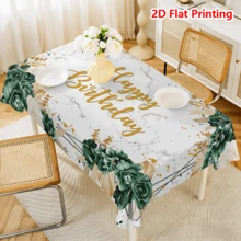 1/20pcs Floral Pattern Tablecloth, Suitable For Kitchen, Dining Table, BBQ, Tea Party, Anniversary And Other Occasions, Easy To Clean - MultiWarna - View 15
