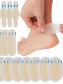 4 Pcs Multi-Functional Hydrogel Heel Protectors, Suitable For High Heels, Essential Foot Care, Soft Heel Cushions, Waterproof Pads - A-Skin Color - View 2
