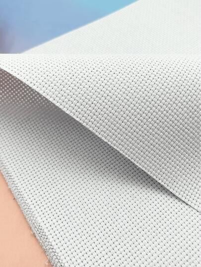10pcs/Set 11CT/14CT Cross Stitch Fabric, 25x25cm White Embroidery Cloth, Suitable For DIY Handcraft