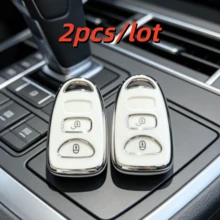适用于2005款途胜、2008款圣达菲、i10、IX25、Grand Stareks等车型的2个/套汽车钥匙套，仅适用于图片所示的钥匙。可作为母亲节、父亲节、毕业典礼和教师节礼物。 - 彩色 - 查看 14