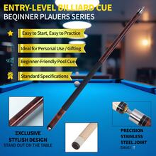 Half Jointed Cue 58 Inch 12.5mm 19.5-20oz Pool Cue Billiard Stick 9-Ball Snooker Tournament - Multicolor - View 3