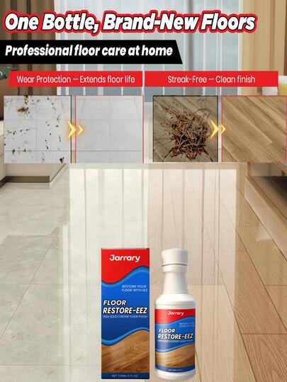 Floor Scratch Repair & Polish Enhancer, Floor Renovation Agent, Wood Floor Glossing Agent, Wood Floor Anti-Scratch Spray, Suitable For Laminate Flooring, PVC Flooring, Chalkboard, Ceramic Tiles, Protects And Suitable For All Types Of Floors, Wood Floor Cleaning And Care