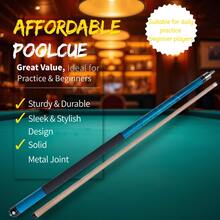 High Performance Half Jointed Maple Cue 58 Inch 12.5mm Tip 19.5-20oz Pool Stick For Snooker & 9-Ball - Multicolor - View 1