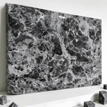 1 Cuộn Giấy Dán Tường Tự Dẹp Vân Đá Đen, Màng Trang Trí Tự Dẹp Chống Thấm Nước, Thích Hợp Cho Tấm Chống Bắn Nước Trong Bếp, Trang Trí Tường Phòng Tắm, Nhãn Dán Vinyl Phong Cách Công Nghiệp, Trang Trí Nội Thất, Dán Trên Bàn Cũ, Tủ TV, Bàn Đầu Giường, Thay Đổi Nhanh Chóng Phong Cách "Wabi-Sabi" Hoặc "Phong Cách Tối Giản" cho Nội Thất Cao Cấp, Trang Trí Nhà Cửa, Trang Trí Phòng, Trang Trí Cổ Điển. - 1PC - Xem 10