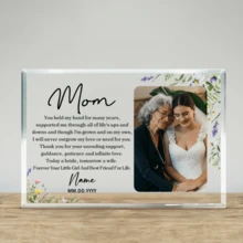 Quà tặng của con gái cô dâu cho mẹ cô dâu, Tấm bảng hình trái tim bằng acrylic, Quà cưới của cô dâu tặng mẹ, Quà tặng của cô dâu cho mẹ, Tấm bảng trang trí bánh cưới cho mẹ cô dâu, Quà đính hôn, Quà cưới cho cặp đôi mới cưới, Tấm bảng lịch kỷ niệm ngày cưới bằng acrylic, Tấm bảng cưới, Trang trí kỷ niệm, Quà tặng tấm bảng cho cặp đôi mới cưới, Lịch ngày lễ, Tình yêu vĩnh cửu - Thẻ quà tặng dành cho mẹ cô dâu - Brick - Xem 7