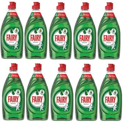  Fairy Original Washing Up Liquid 320ml (X10 Bottles Full Case) Dish Cleaning Liquid, Bulk Supply