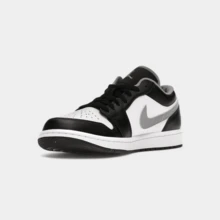 Jordan 1 Low Black White Grey - Black - View 4