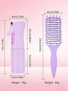 这款两件套卷发造型套装包含多功能造型梳、喷雾瓶和梳子。这是一套专业的卷发造型套装，非常适合青少年打造理想发型。 - 彩色 - 查看 2