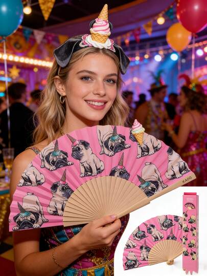 1pc/10pcs 23CM 7-Inch Spanish Wooden Fan Dance Fan, Bar, Disco Fan, Party Fan, European/American Handheld Chinese Folding Fan. Foldable, Bulk Supply. Suitable For Parties, Weddings, Churches, Dance Events.