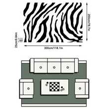 1pc Rug, Carpet, Area Rug, Doormat, Nordic Modern Luxury INS Style - Black & White Elegant Geometric Abstract Zebra Pattern, Suitable For Outdoor, Entryway, Balcony, Hallway, Patio, Living Room, All Season Soft Machine Washable Carpet Mat, Home Decor - Multicolor - View 14